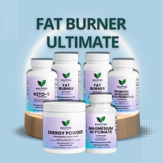 Acelera la pérdida de peso con Fat Burner con MCT, Keto 5, Energy Powder, Probióticos y Magnesio. Un sistema termogénico completo para aumentar la energía, el metabolismo, la digestión y la resistencia.
