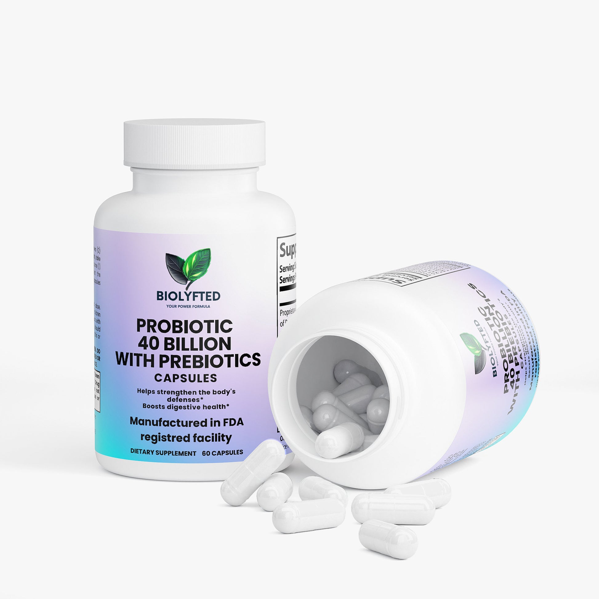 Probiótico 40 mil millones con prebióticos