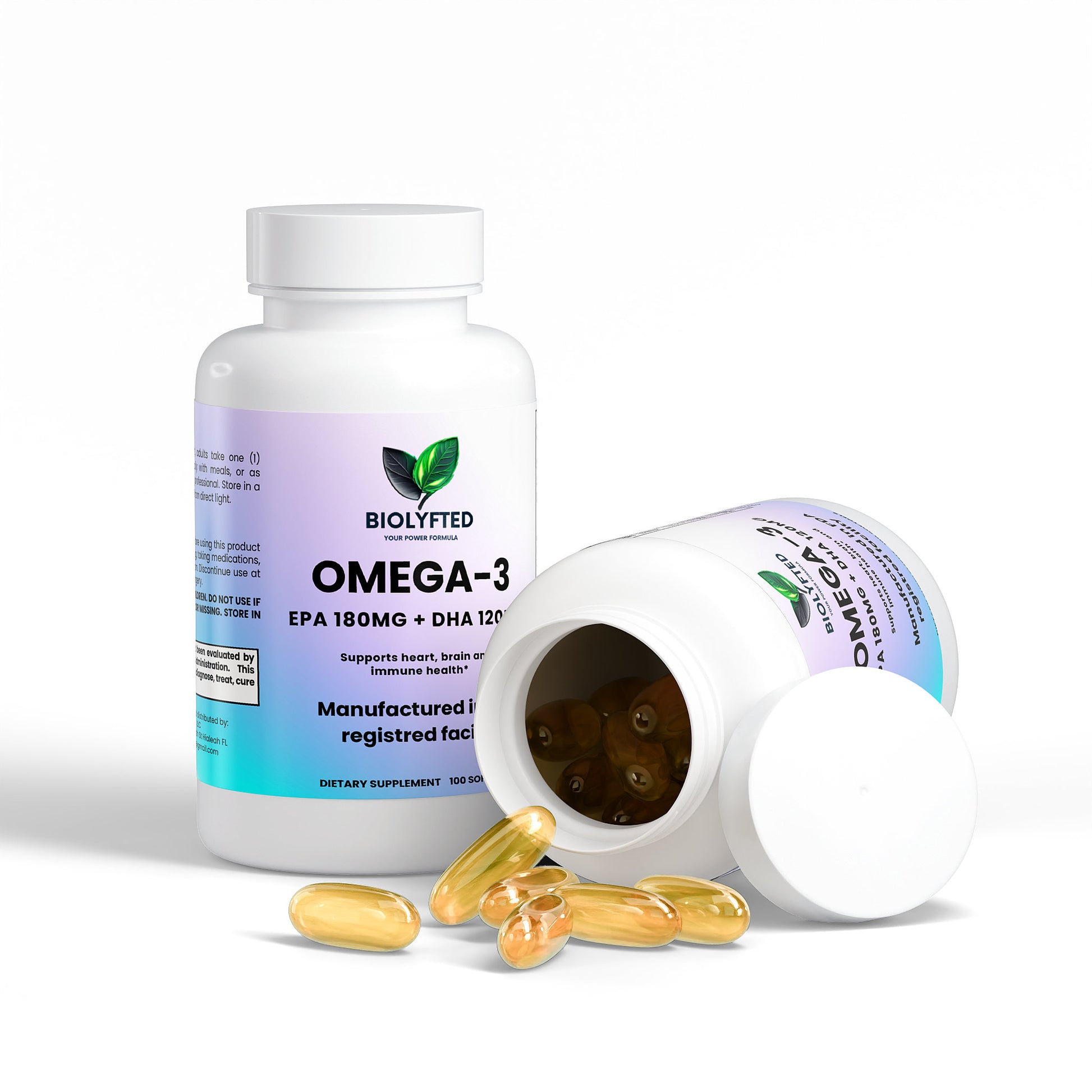 Omega-3 EPA 180 mg + DHA 120 mg
